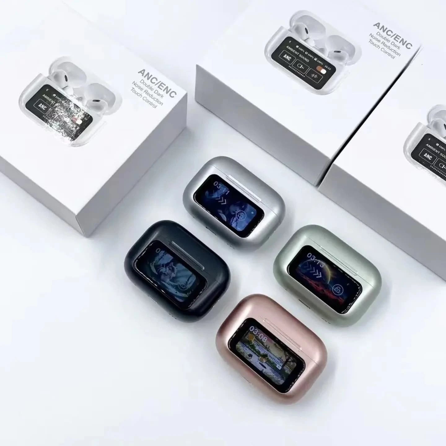 A9 Pro Metal Wireless Earbuds with LED Display